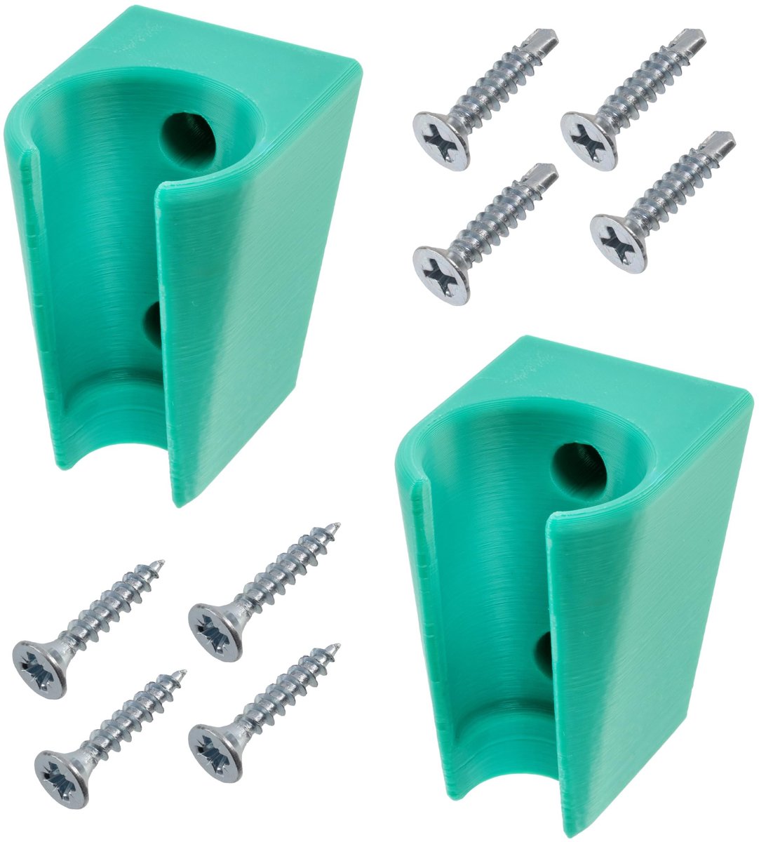 Omgoods - Set van 2 Wandhouders voor Gardena Sproeilans met Bevestigingsmateriaal