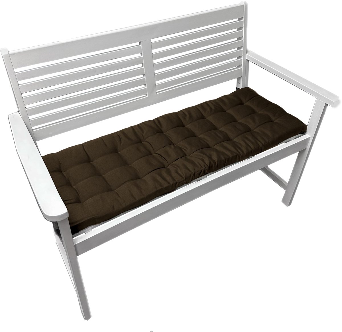 Omgoods - Bankkussen voor Binnen en Buiten - 120 x 40 cm Bruin