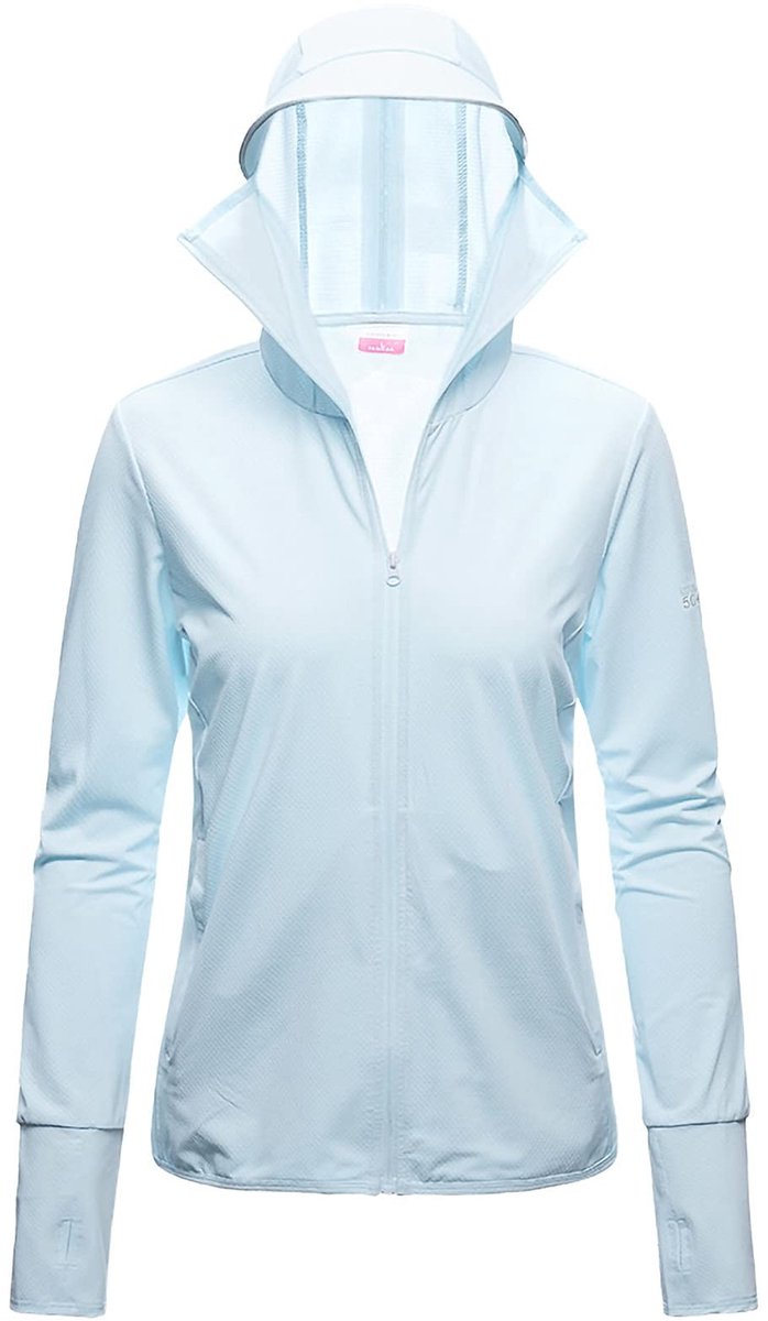 Omgoods - Dames 50+ UV Beschermende Hoodie Jas - Lichtgewicht en Sneldrogend