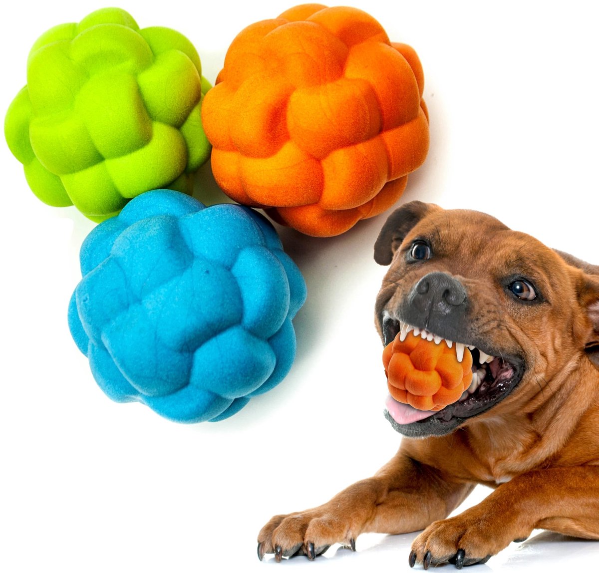 Omgoods - 2x Hondenballen - Onverwoestbare Rubber Buitenspeelgoed