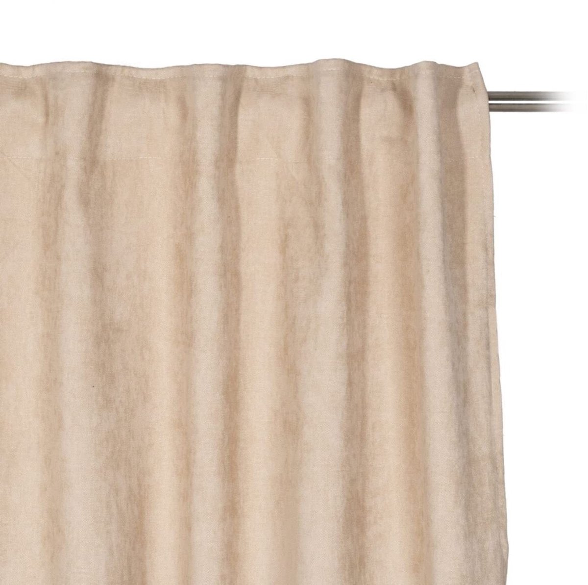 Omgoods - Beige Polyester Gordijn 140 x 260 cm - Semi-Transparant