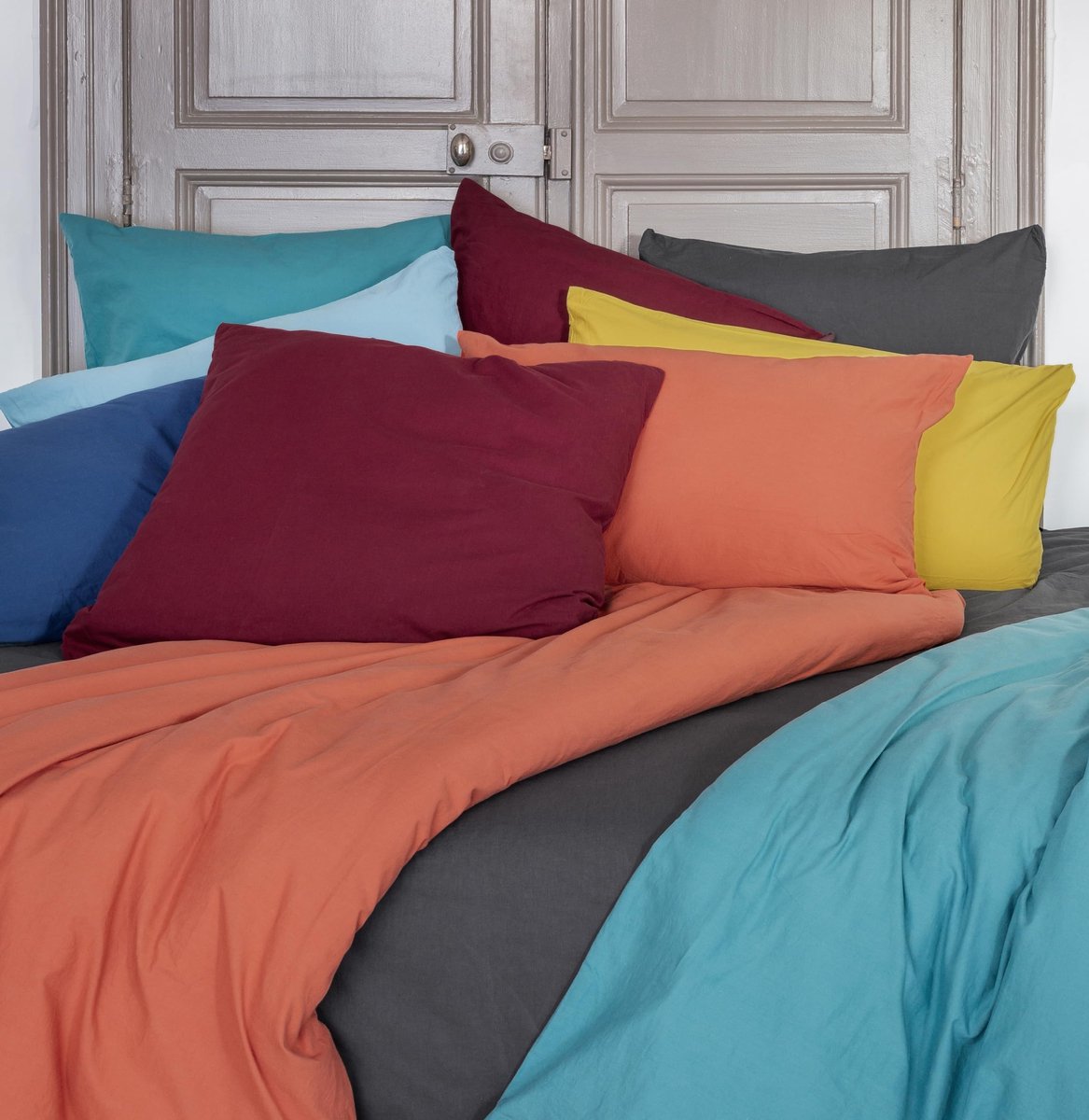 Omgoods - Fitted Sheet van Katoen voor Bed, 140 cm x 190 cm