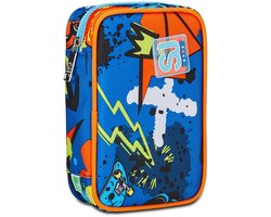 Omgoods - SJ Gang Speed Case Pen Case - Blauwe Pennenhouder met Afneembare Compartimenten