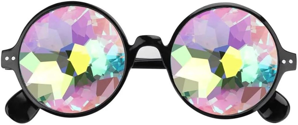 zonnebril festival, grappige zonnebrillen, caleidoscoop rave bril, snelle bril, cosplay bril glasses welding punk bril