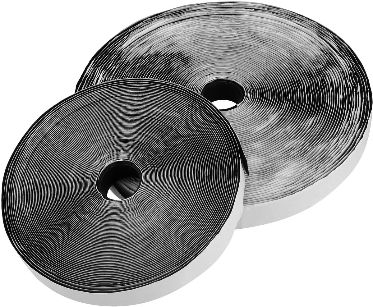Omgoods- Klittenband Tape 25 m x 20 mm - Zelfklevend - Dubbelzijdig - Haak/Lus Tape - Extra Sterk - Geschikt voor Hout/Kunststof/Metaal - Haak En Lus Tape