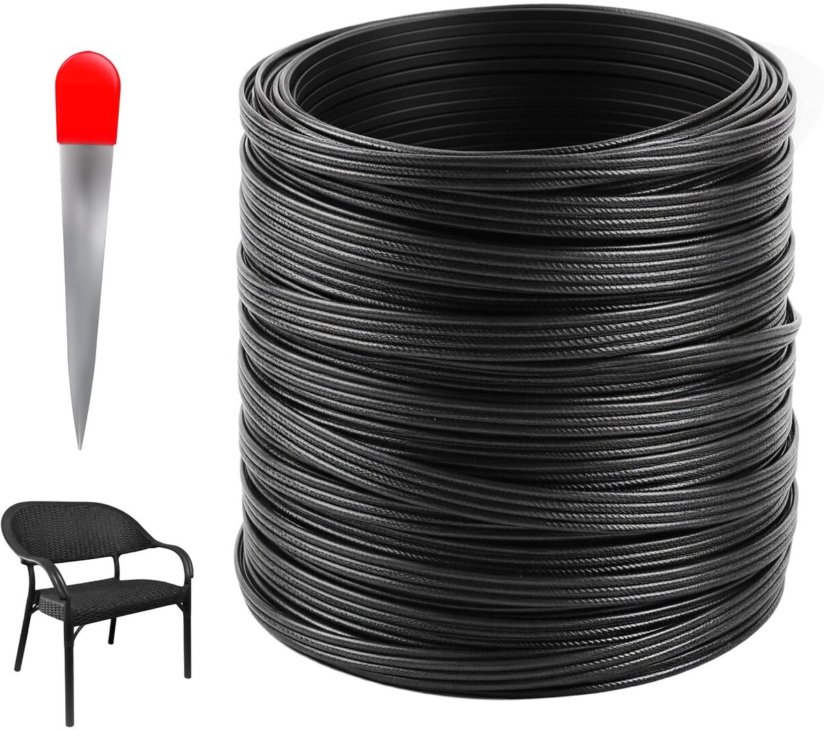 Omgoods - 65 m Rattan Reparatiemateriaal voor Tuinmeubelen