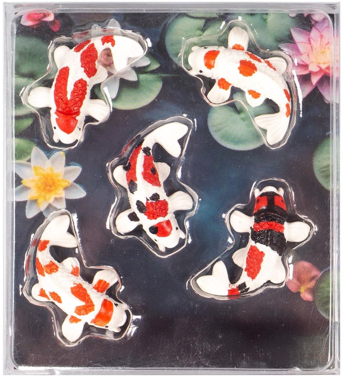 Omgoods - Set van 5 Koi Decoratieve Magneten - Kleurrijke Fridge Magnets