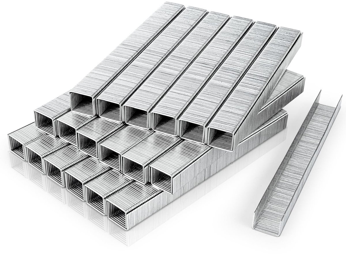 Omgoods - 12.8mm Gegalvaniseerde Nietjes voor Pneumatische Nietmachine - 10.000 Stuks