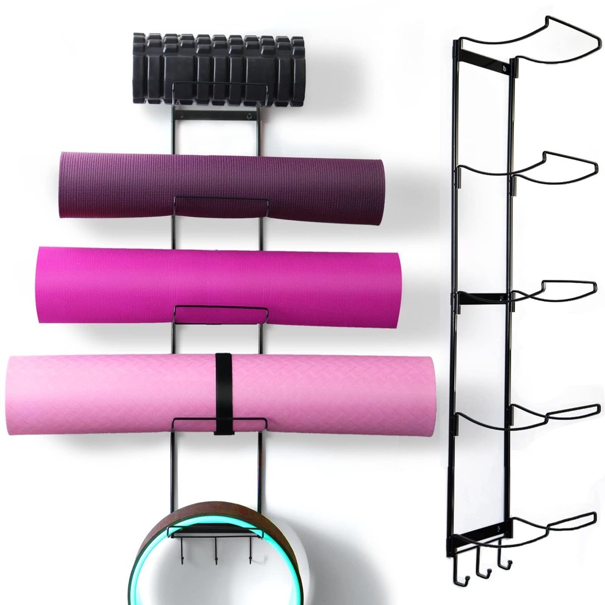 Omgoods - Wandmontage Opslagrek voor Yoga Matten en Accessoires