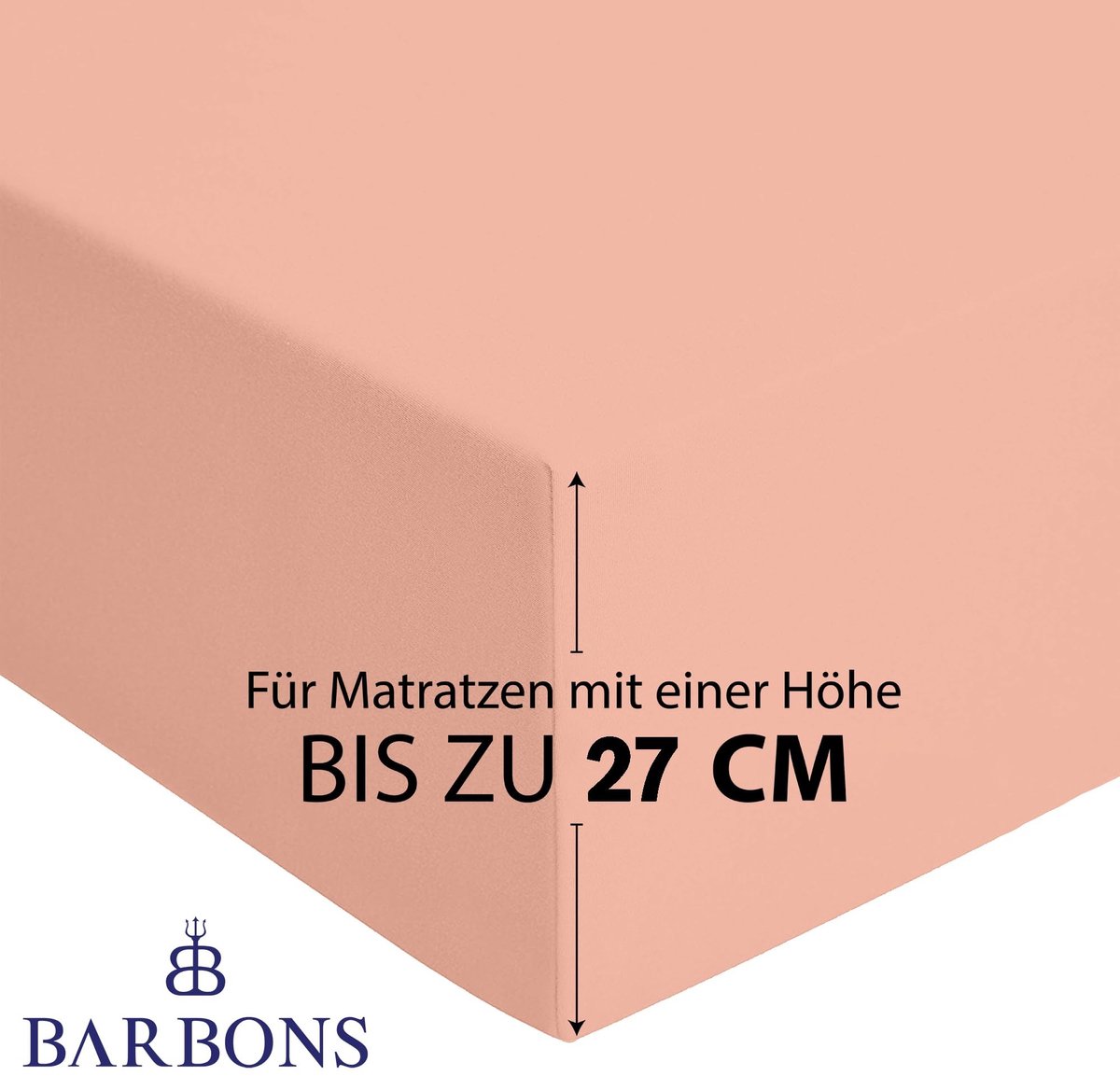 Omgoods - Fitted Sheet 120 x 200 cm - 100% Katoen - Roze Oeko-Tex Gecertificeerd