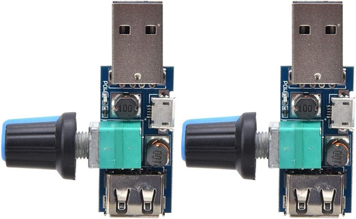 2-Delige Snelheidsregelaar DC 4-12V 5W Voor USB-apparaten Kantoor En Thuisgebruik