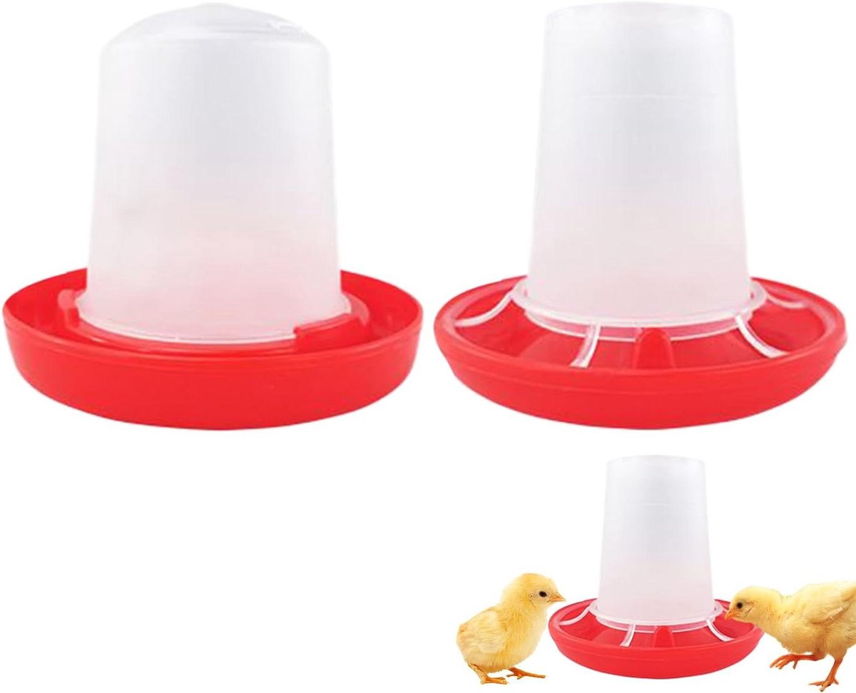 Kippen Drinkbak - Vee Voederbak - Pluimvee Verzorging - Automatische Watertoevoer - 160G Capaciteit - Wit