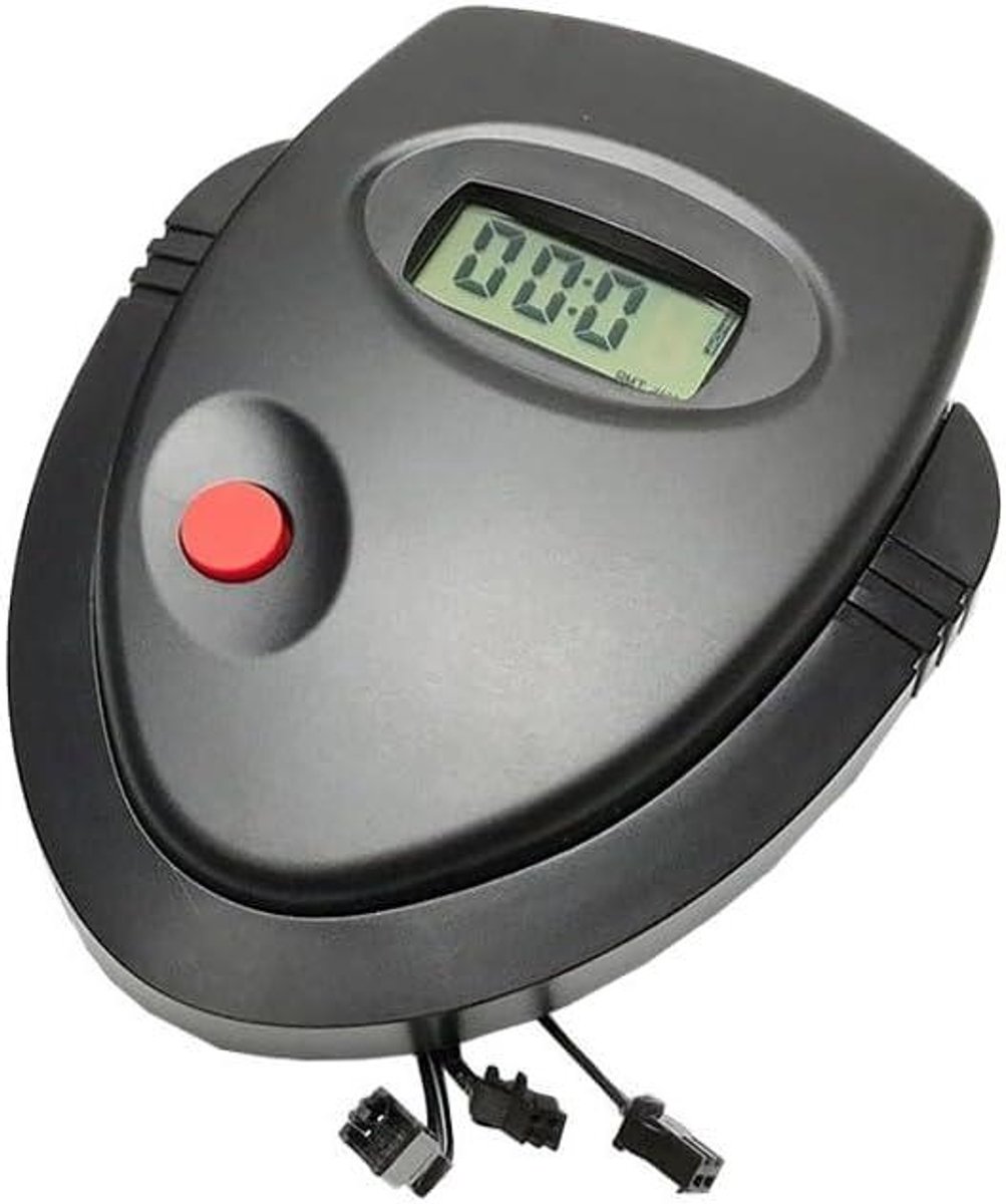 Hometrainer Monitor - Fietscomputer Roeimachine - Training Bijhouden - Hartslagmeting - 20 x 15 x 5 cm - Zwart