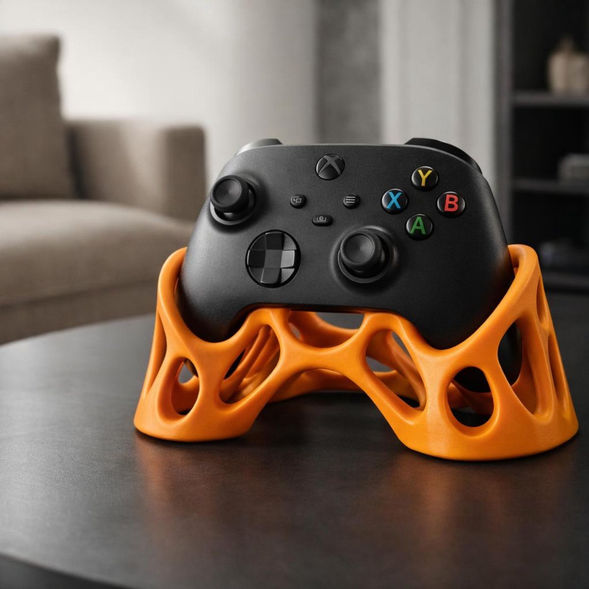 Skushy controllerhouder voor Xbox Series X/S en Xbox One controllers - organisch lattice design - bureau standaard
