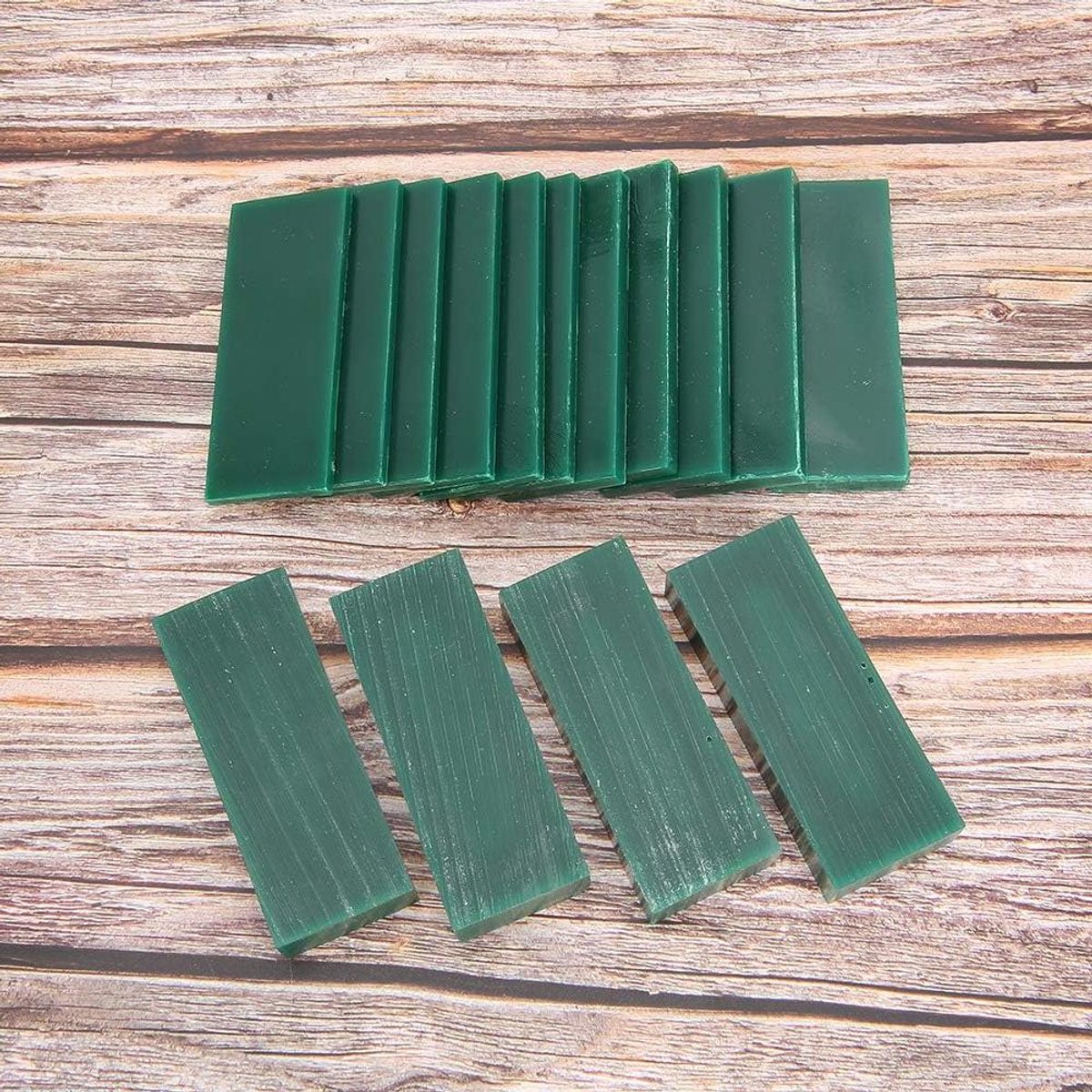 Sieraden Carving Wax - Graveerwas Sieraden Maken - Sieraden Modelleren - Duurzaam Groen Materiaal - 15 stuks - Groen