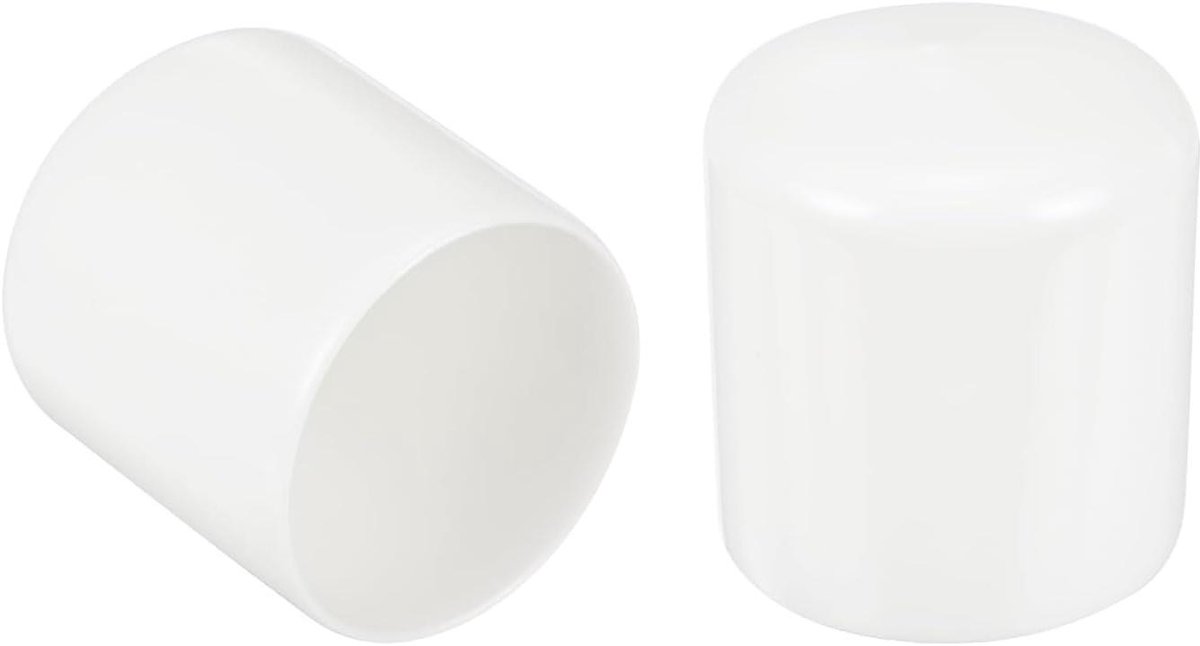 Rubberen Doppen - Vinyl Caps - Bescherming Meubels - Flexibel en Duurzaam - 47 mm Binnendiameter - Wit