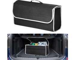 SnelShoppen - Car Trunk Storage Bag - Opvouwbare Organiser met Deksel - Antislip Organizer van Vilt voor Auto Gereedschap en Interieur - Universeel en
