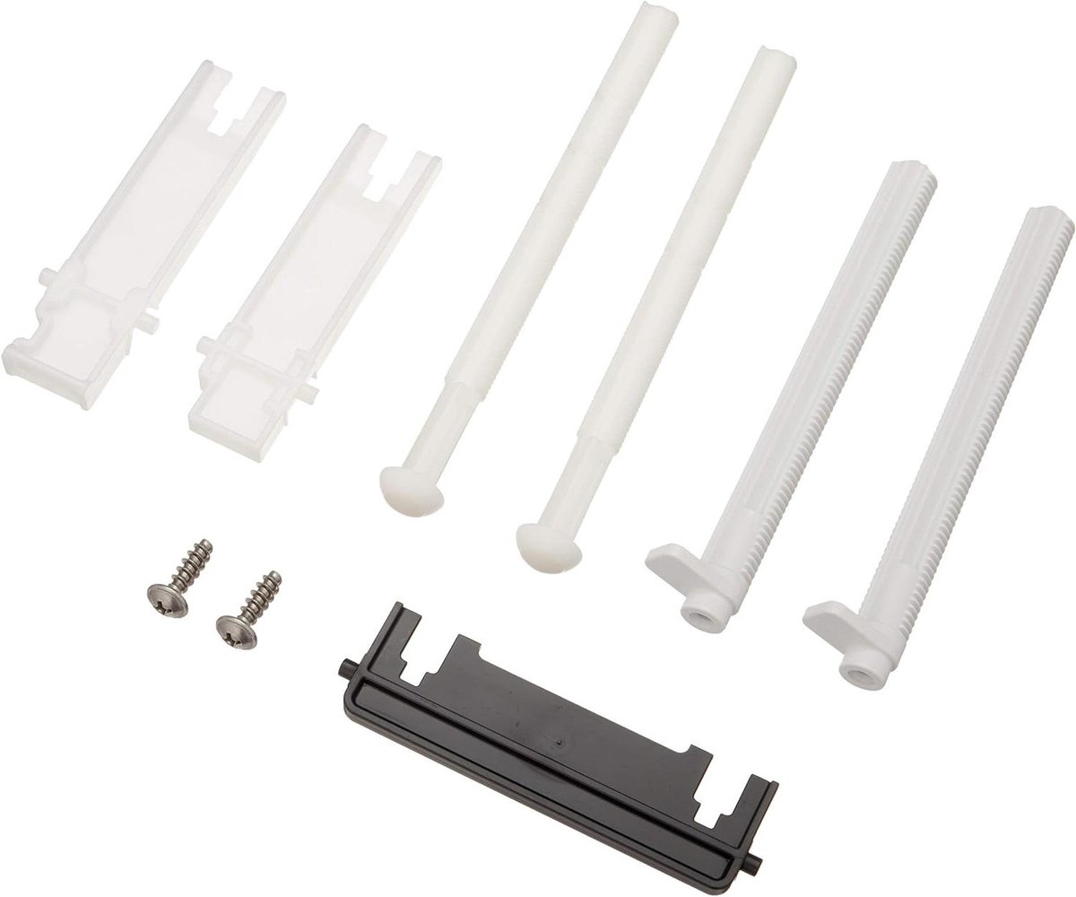 Duwstangset Toilet - Reservoir Onderdeel - Toilet Reparatie - Messing Roestvrij Staal - 14 x 9 x 2 cm - Messing
