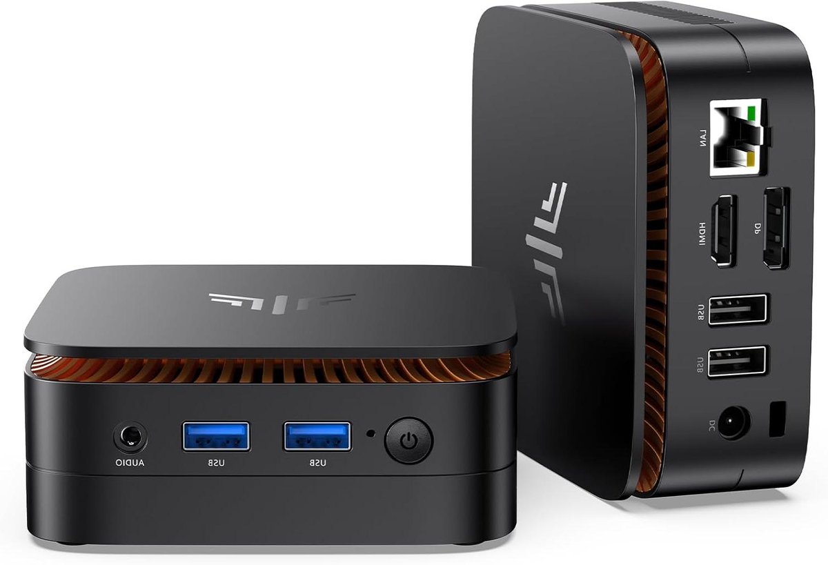 Mini PC - Compacte Computer - Thuiswerken Bureau - Alder Lake N100 Processor - 1TB SSD - Zwart