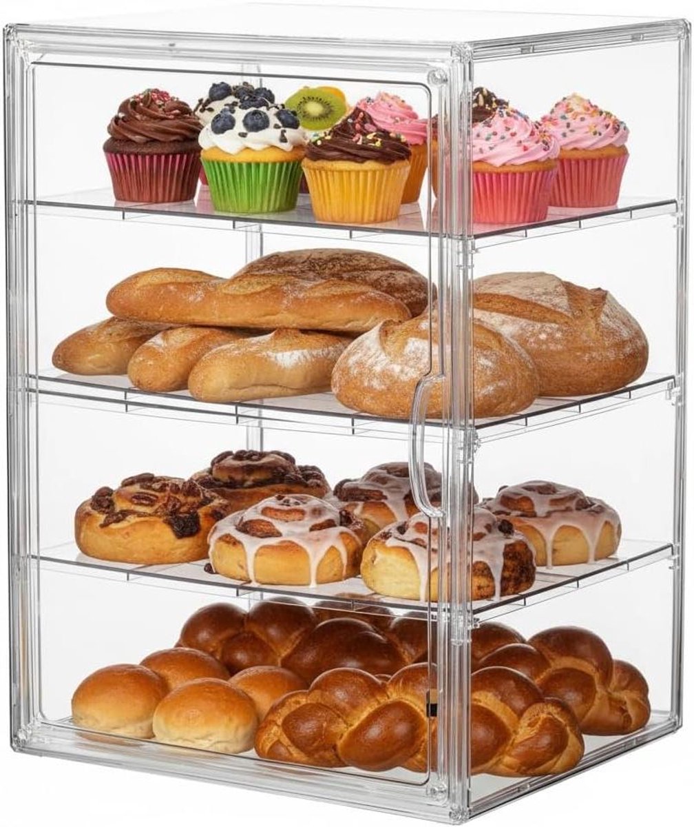Broodbak met Deksel - Brooddoos Keuken - Brood Vers Houden - Verstelbare Hoogte - 289 x 3888 cm - Wit