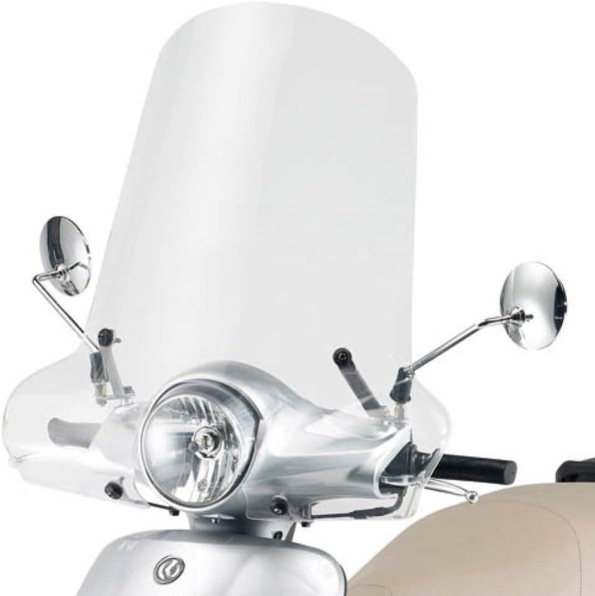 Scooter Windscreen - Voorruit Scooter - Bescherming Tegen Wind - Gemaakt Van Acryl Polycarbonaat - 50 x 63 cm - Transparant