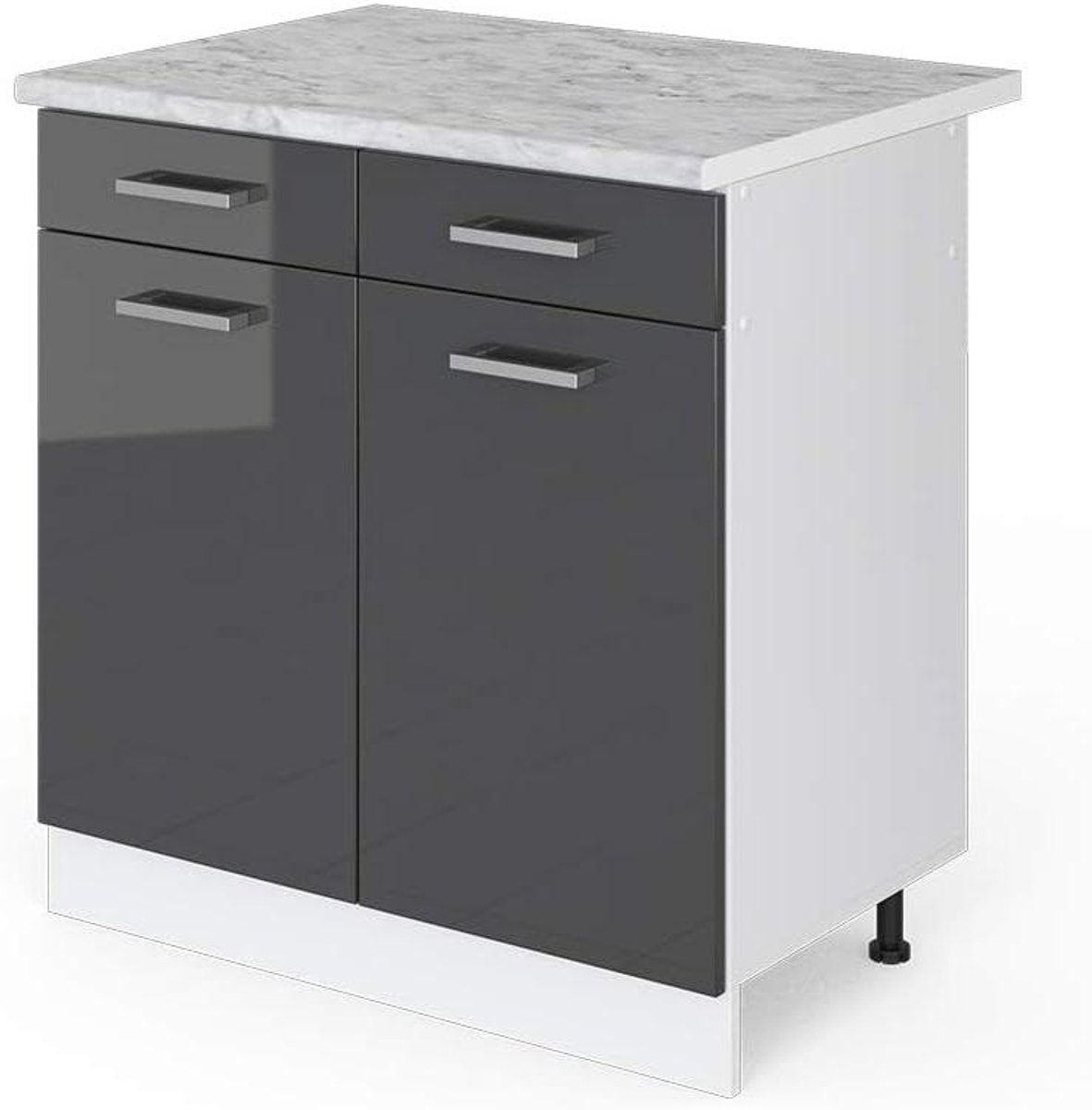 Keukenonderkast - Keukenkast Basis - Keuken Opbergen - Modulair Systeem - 80 x 81.6 cm - Z