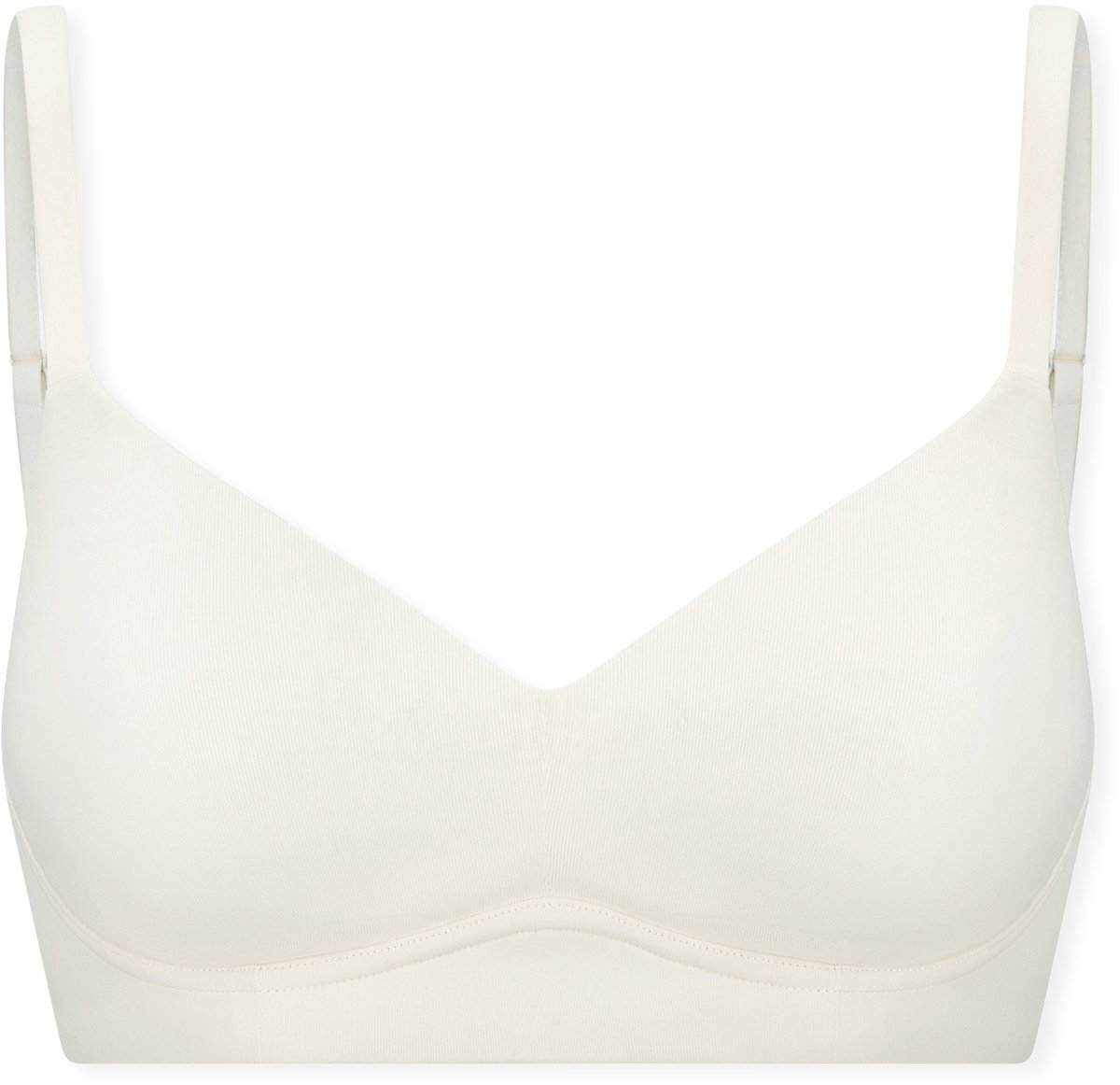 Schiesser Soft BH Unique Cotton - Dames Beha off - wit