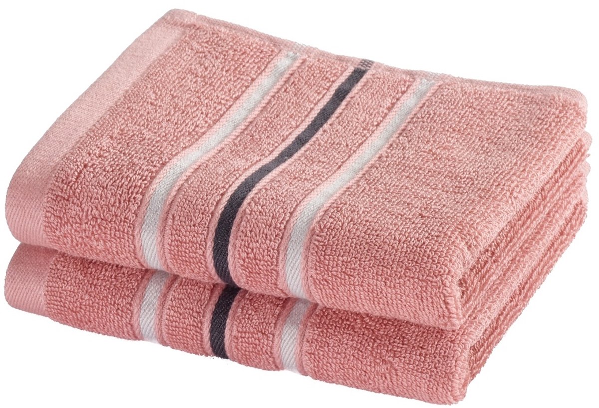Moodit Gastendoekjes Empress - Vieux Rose - set 2 stuks - 30 x 50 cm - 100% Katoen