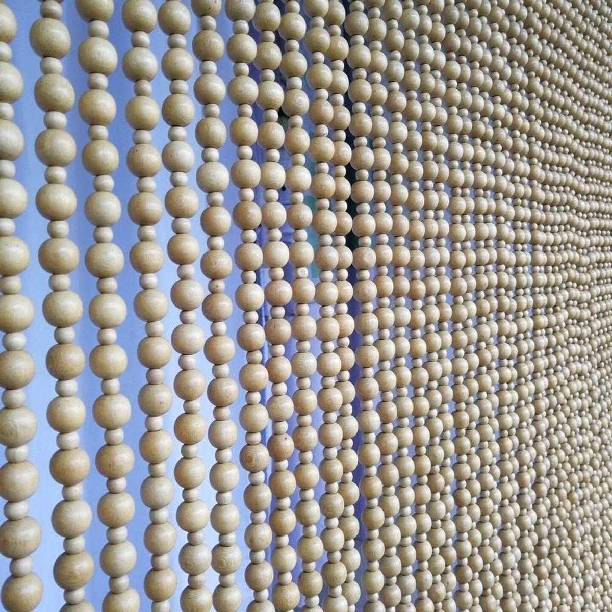 31 Draden Gordijn Voor Kralen Voor Venster Houten Paneel Gordijnen Divider Rooms Drapware Kleur Hout Handgemaakte Home Entrance Partitie Decoratie, aanpasbaar(90x180cm)