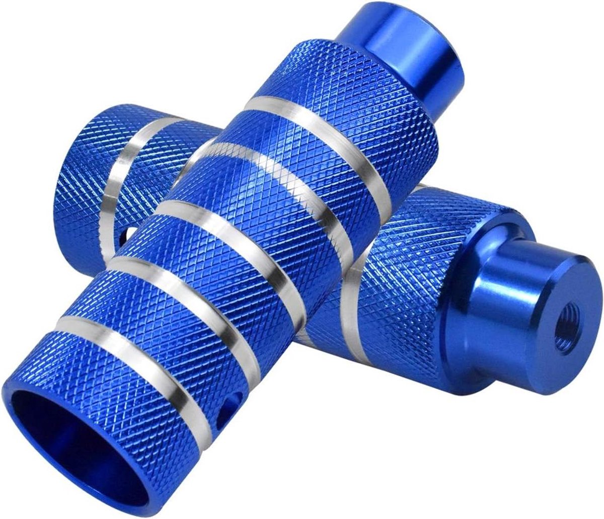 Fiets Voetsteunen - Stunt Pegs - Extra Zitplaats - Antislip Ontwerp - 2 stuks 110mm - Blauw
