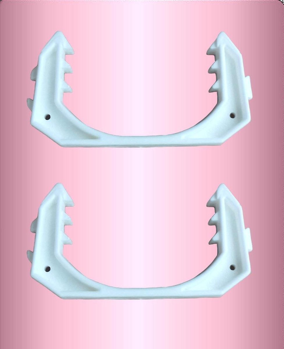 Raamklemmen - Klemmen set - Raam beschermen - Voorkomt dichtslaan - 2 stuks - Wit