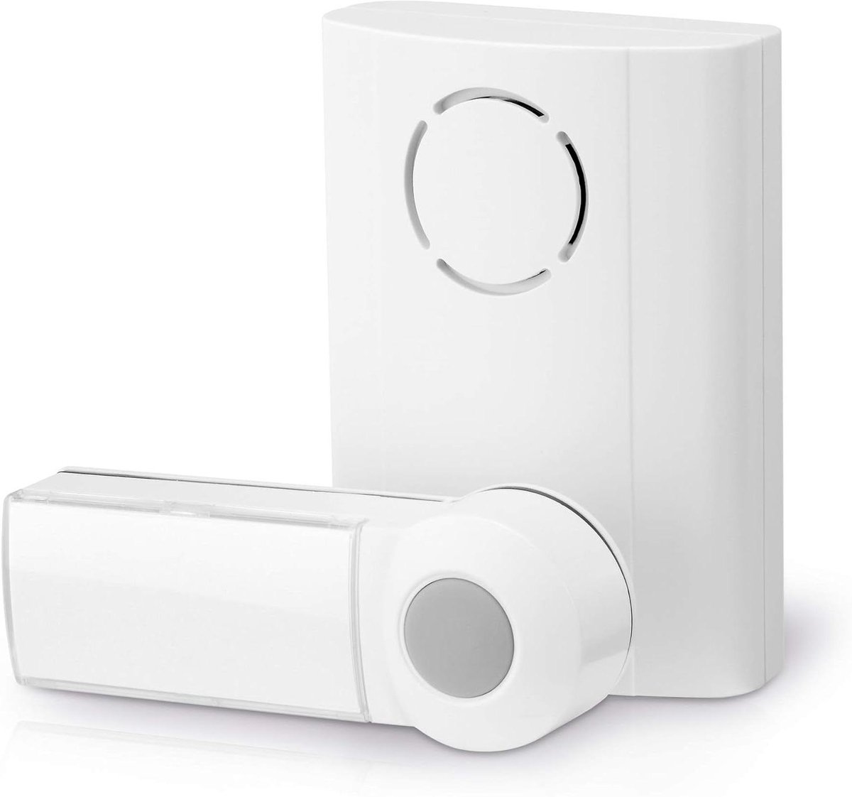 Draadloze Deurbel Set - Bel en Knop - Bezoek Melden - 36 Melodieën Instelbaar - 100 Meter Bereik - Wit