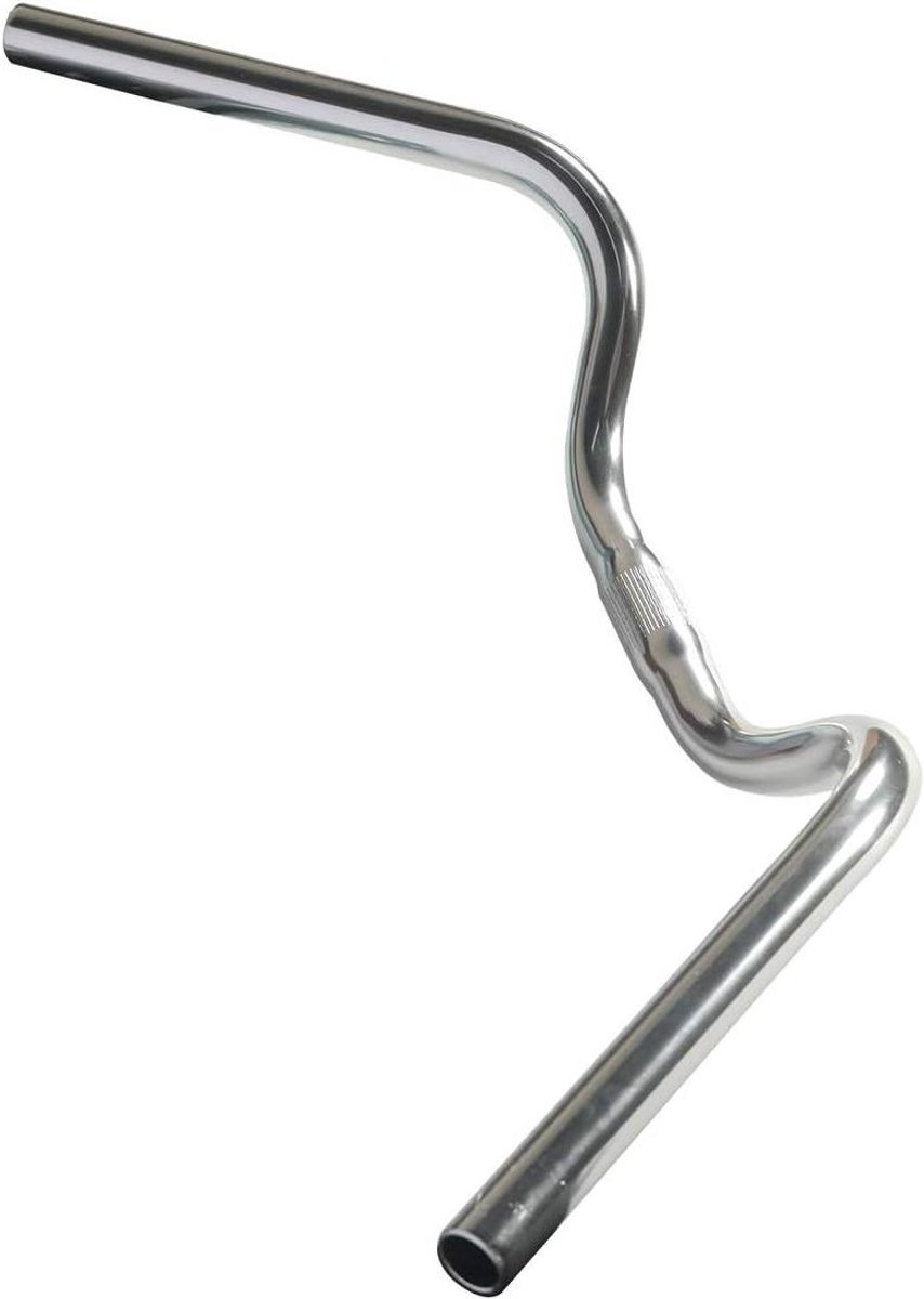 Fiets Stuur - Racefiets Stuur - Comfortabel Fietsen - Vintage M Design - 25.4 MM x 600 MM - Zilver