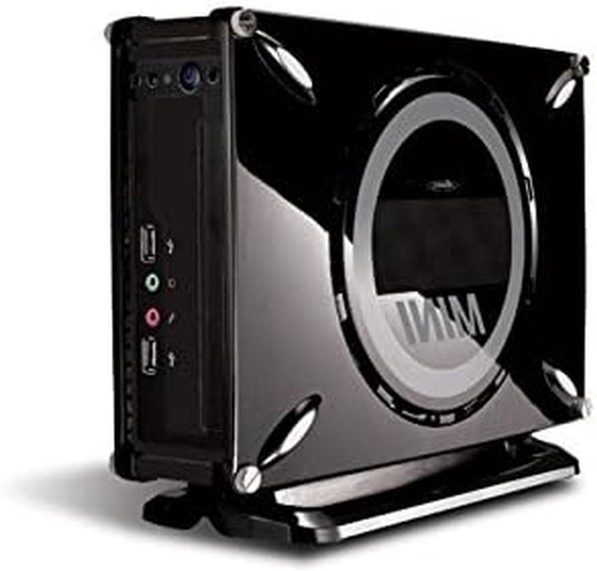 PC Behuizing - Computerkast Mini - Desktop Bouwen - Compact Ontwerp - 29.5 x 8.5 x 20.2 cm - Zwart