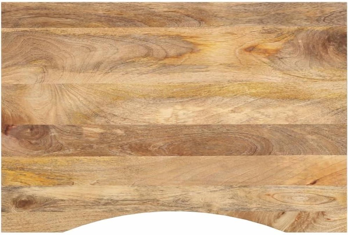 Bureaublad Massief Hout - Tafelblad Werkblad - Bureau Maken - Rustiek Ontwerp - 80x60x2.5 cm - Natuurlijk Hout