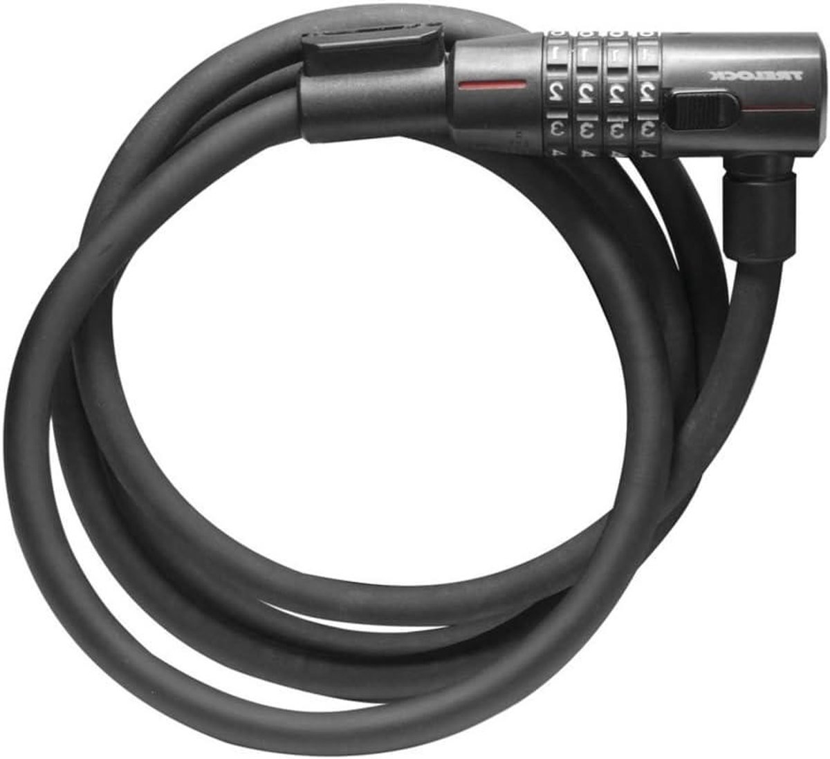 Cijfer Kabelslot - Fietslot Code - Fiets Beveiligen - Met Vario-houder - 85cm - Zwart