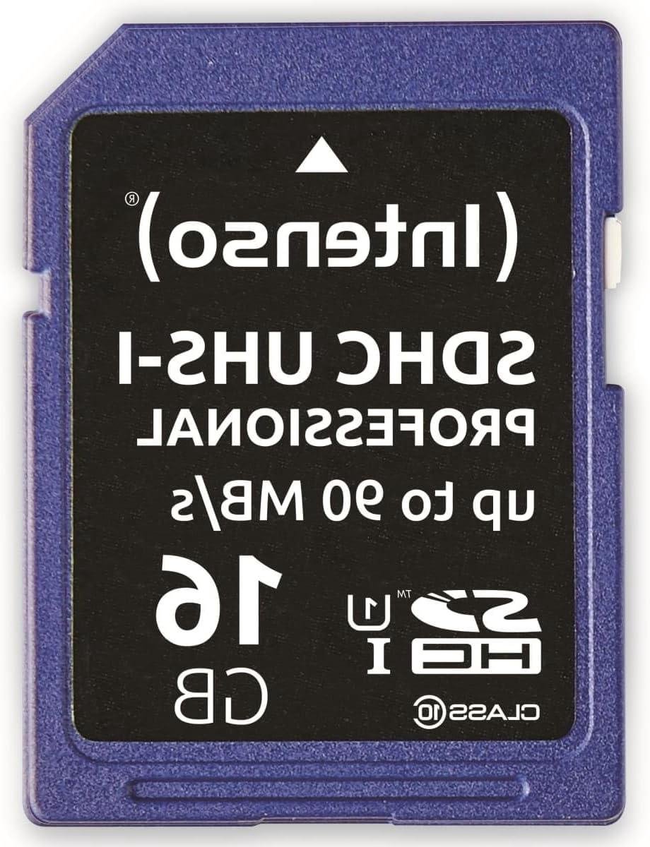 Professionele SDHC Geheugenkaart - SD Kaart Opslagkaart - Snelle Video Opnames - UHS-I U3 V30 - 16GB - Blauw