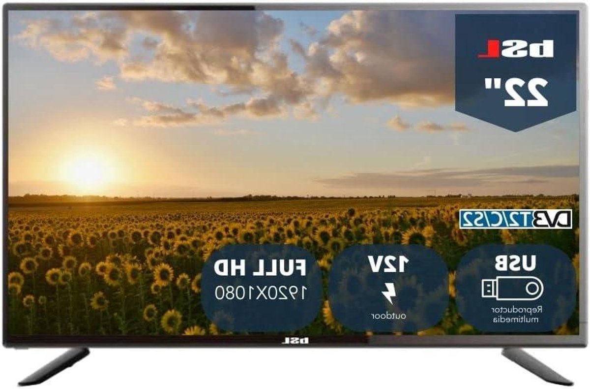 Bol.com Full HD LED TV - Televisie Scherm - Kijken Films - Triple Tuner - 56 cm - Zwart aanbieding