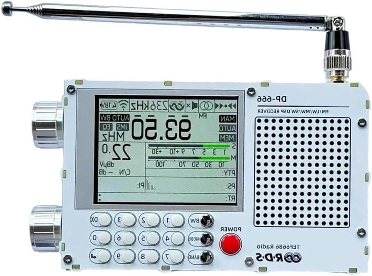 Draagbaar Radio - Gevoelige Radio - Muziek Luisteren - NXP TEF6686 Chip - 25 x 20 x 15 cm - Wit