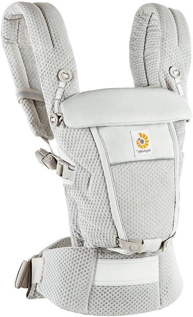 Baby drager - Draagzak draagdoek - Baby comfortabel dragen - Ergonomisch M-zitje - 32-204 kg - Grijs