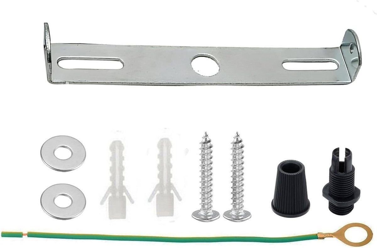Plafond Bevestiging - Lampen Beugel - Lampen Ophangen - Roestbestendig Metaal - 115mm - Zilver