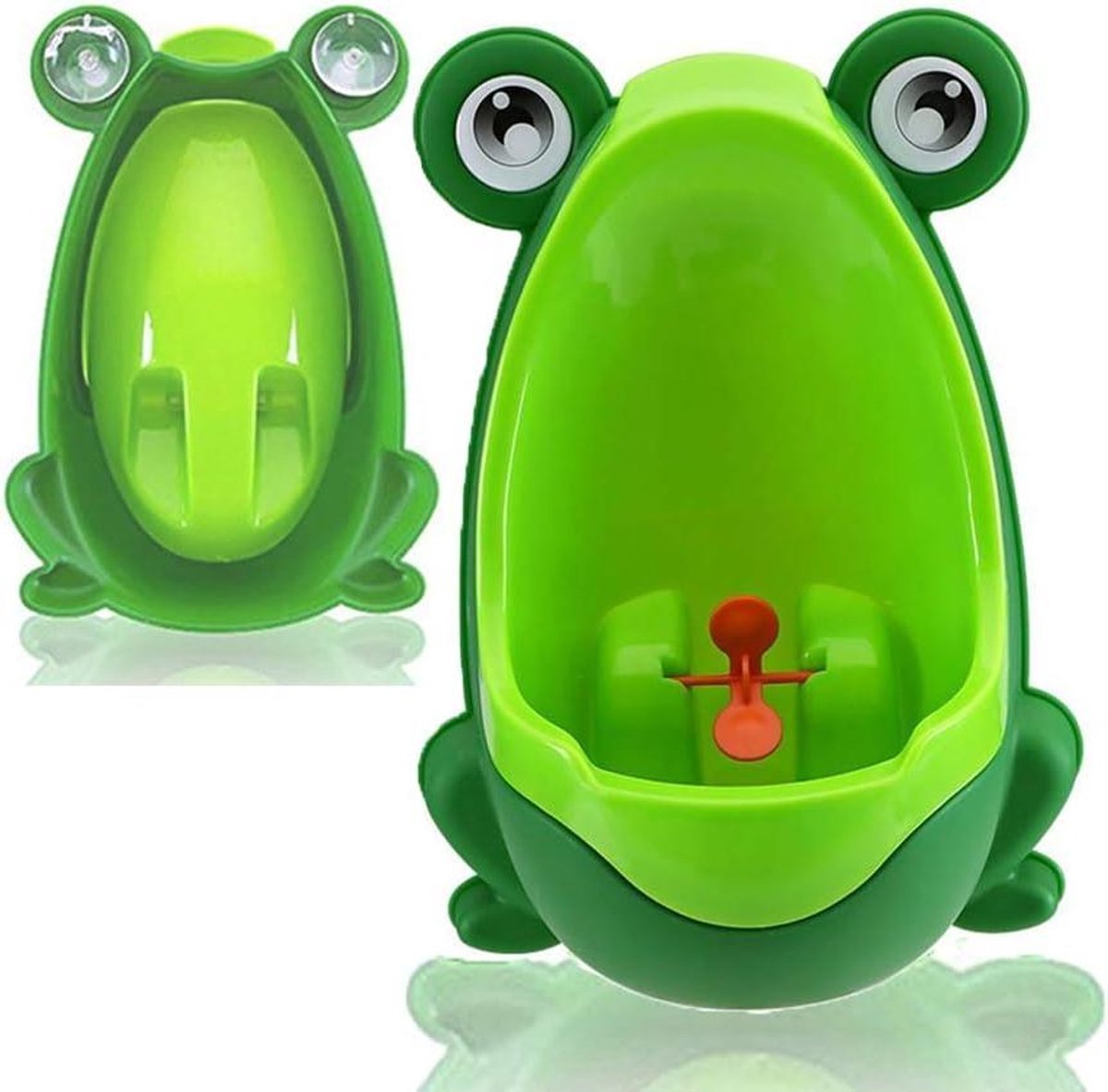 Kinder Urinoir - Jongens Plasbak - Zindelijkheidstraining - Leuk Kikkerontwerp - 29 x 21 x 5 cm - Groen