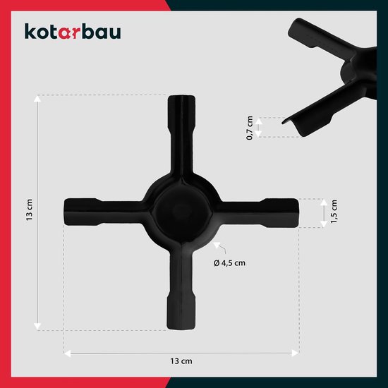 Gaskookplaat Opzetstuk - Kookkruis - Kamperen Koken - Onderhoudsvriendelijk Emaille - 130x130 mm - Zwart — afbeelding 3