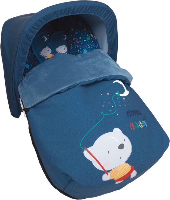Universele Fleece Voetenzak voor Kinderwagen en Buggy met Capuchon van Universele — afbeelding 4