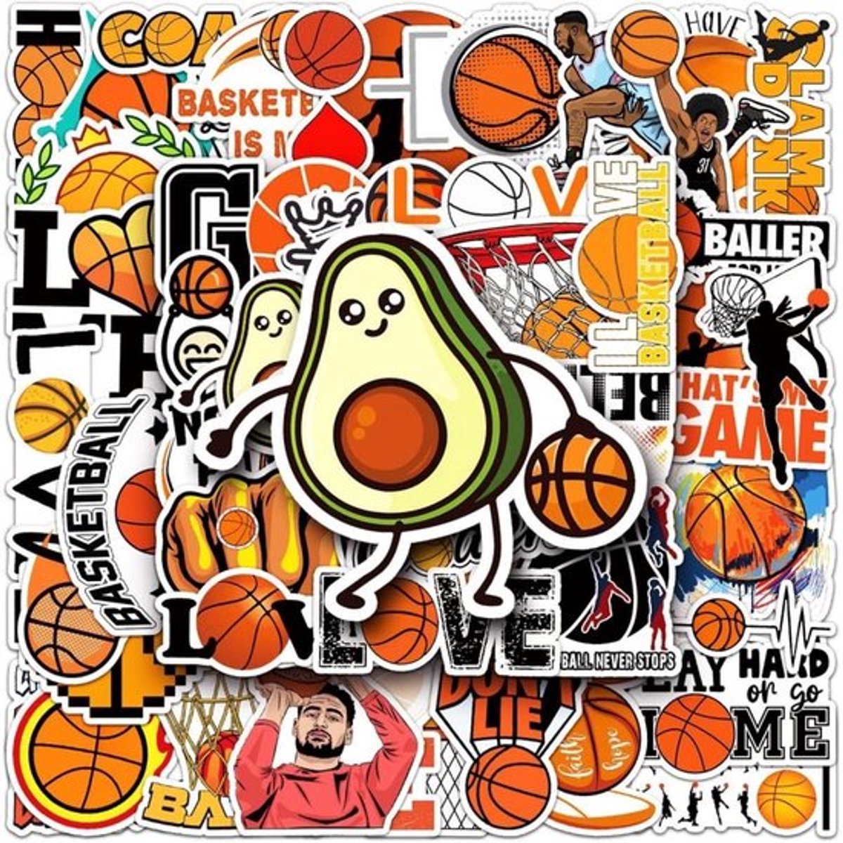 Vt Goods - Basketbalstickers - Graffitistickers - Waterdicht - Pvc