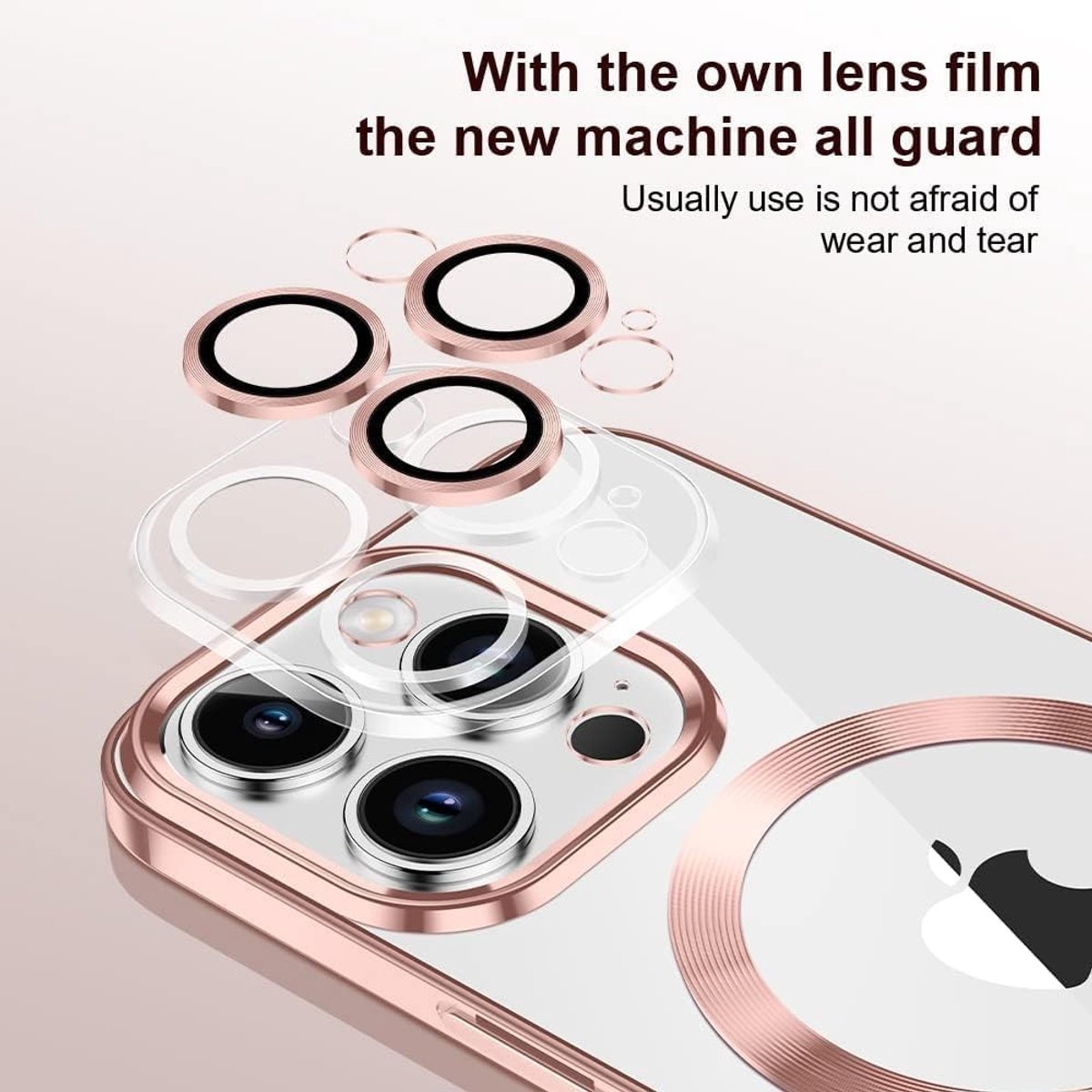 Transparante Shockproof Hoes voor Samsung Galaxy S25 Plus met MagSafe en Anti-Geel Camera Lens Bescherming