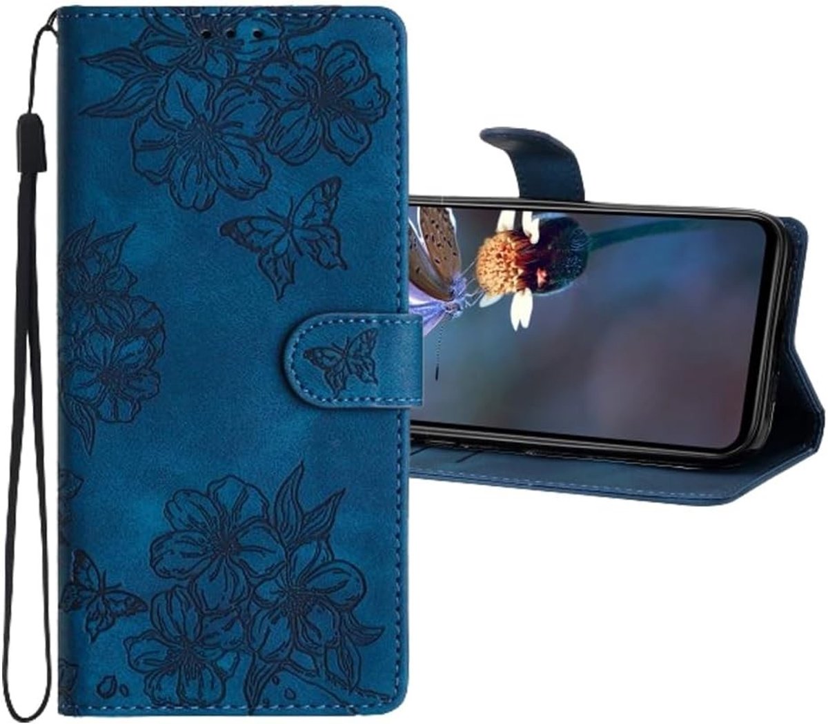 Stijlvolle Wallet Book Flip Folio Hoes voor iPhone 16 Plus met Kaarthouders, Kickstand en Schokbestendige Sluiting