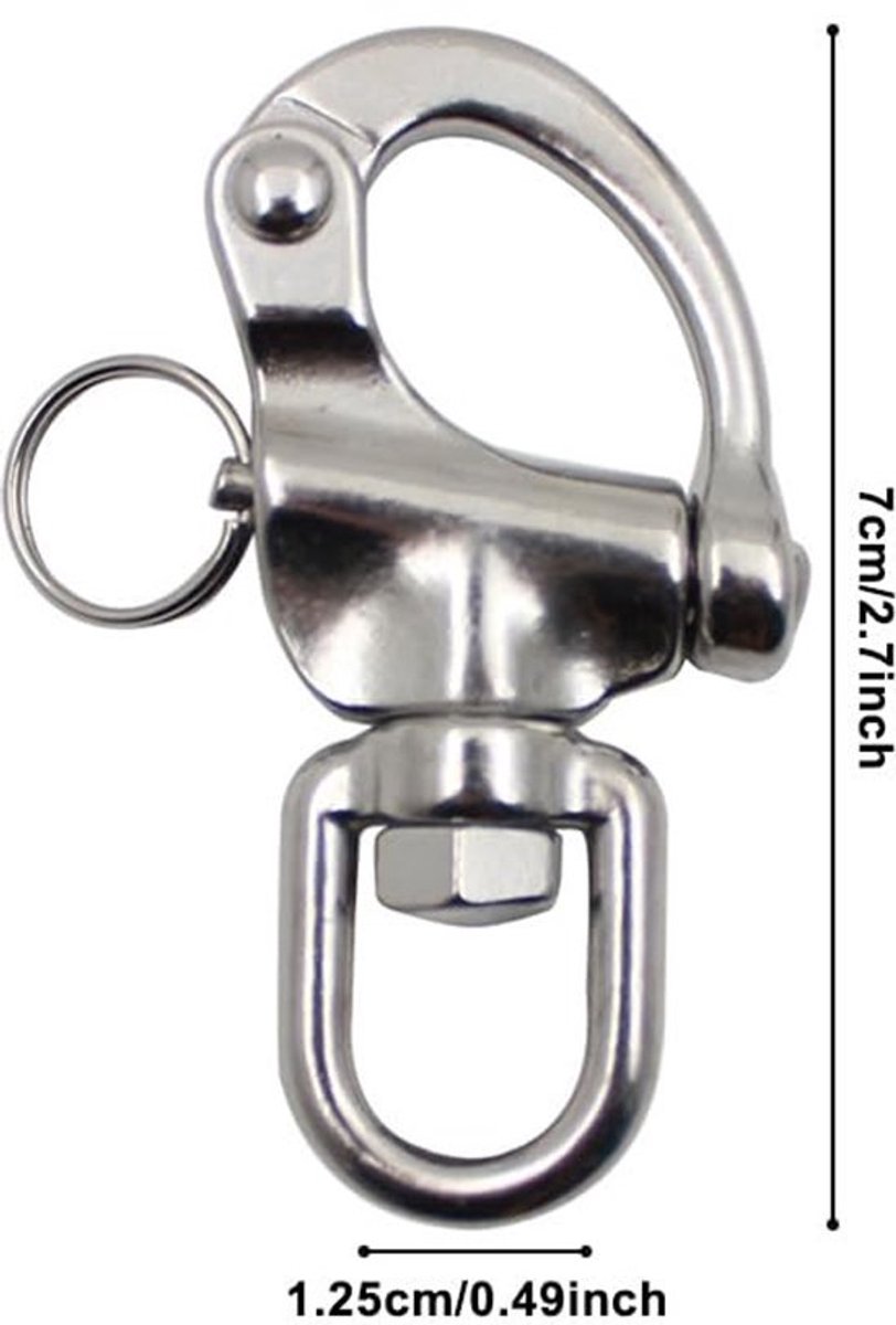 Store_7 - Snap Sluitingen - 316-turn Roterende Spring Shackle