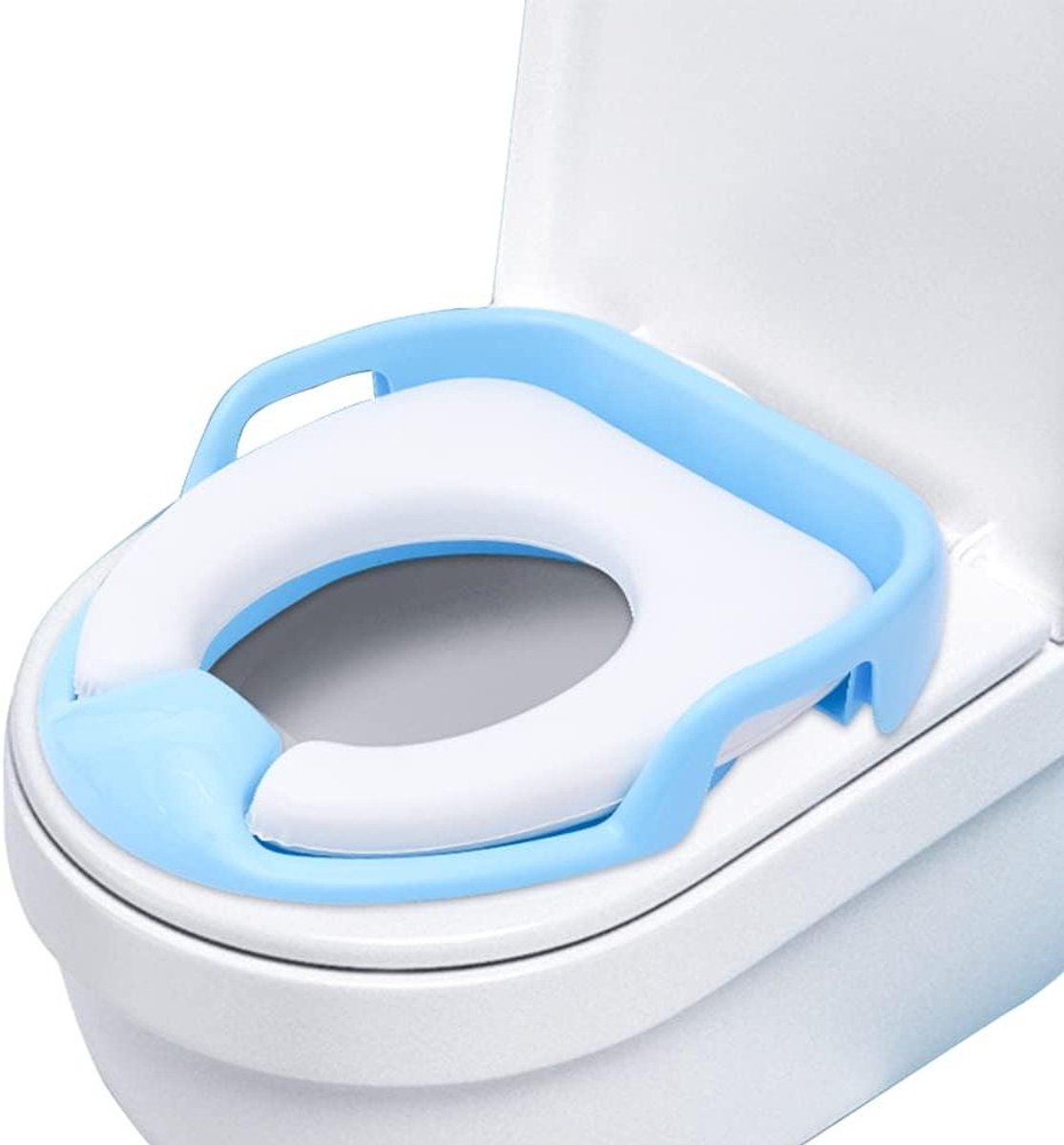 Kindertoiletbril - Zindelijkheidstraining - Zelfstandig Plassen - Veilig en Stabiel - 30 x 28 cm - Blauw