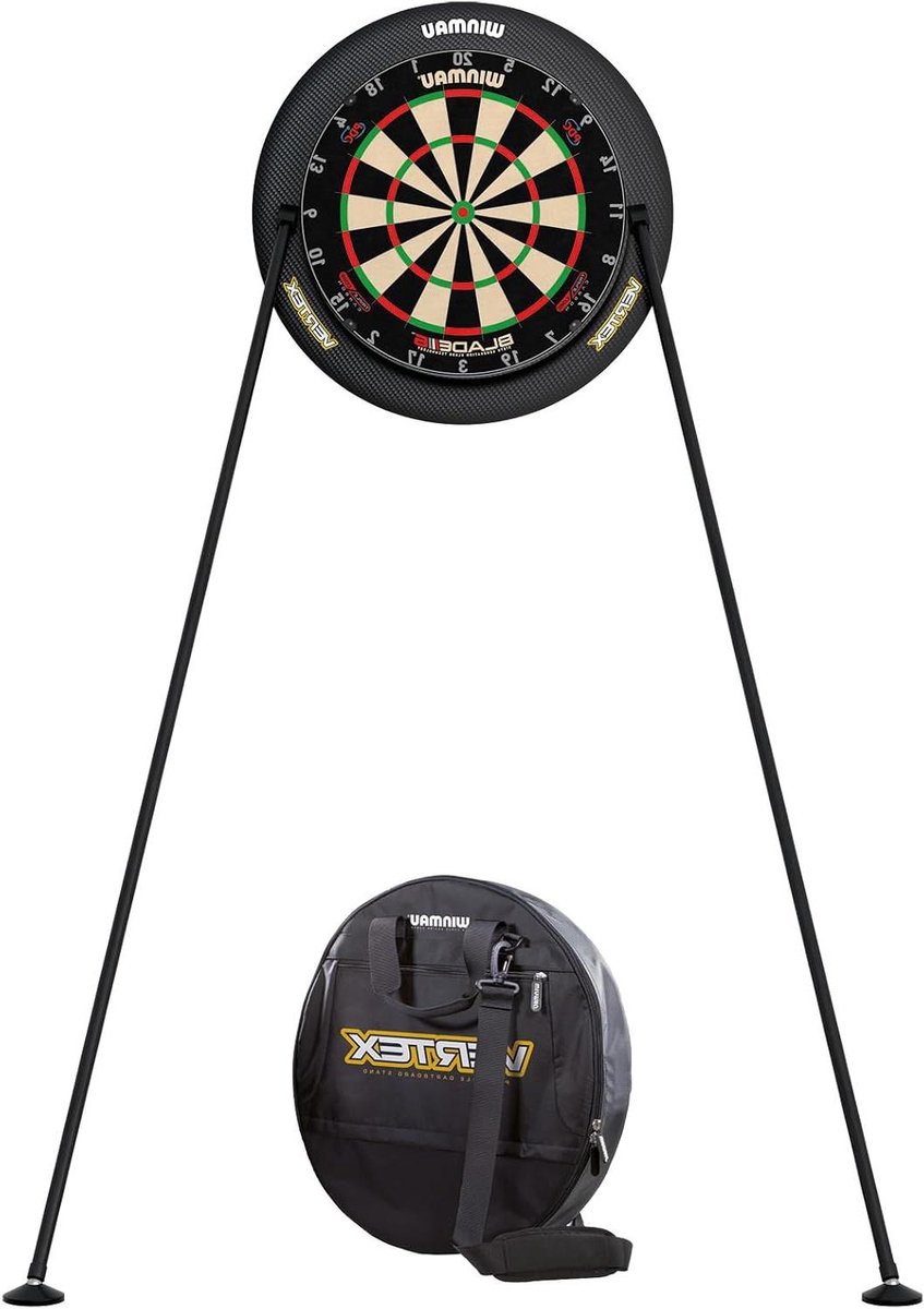 Dartbord Standaard - Dart Standaard - Darts Spelen - Montagevrij Ontwerp - 11 cm Hoogte - Zwart